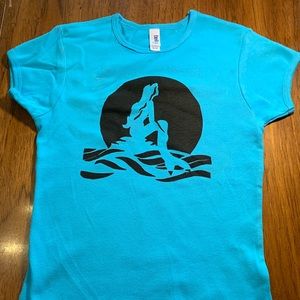 Girls T-shirt bella canvas brand, mermaid size 10